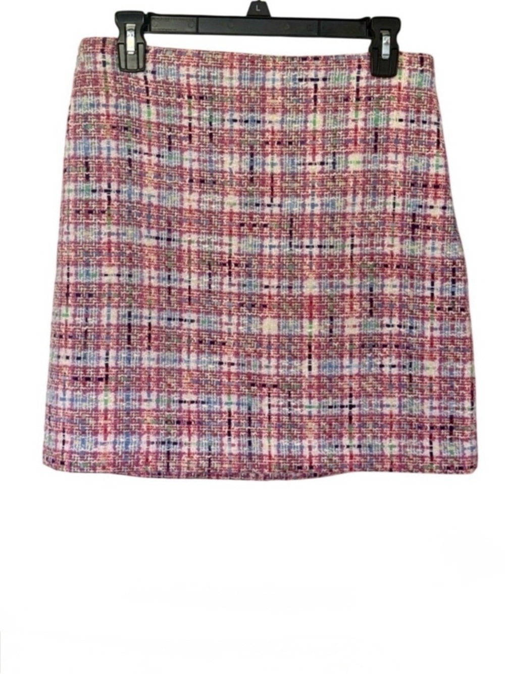Loft Tweed Skirt Pink Spring Summer Coquette Preppy Twee Jackie O Romantic Sz 6